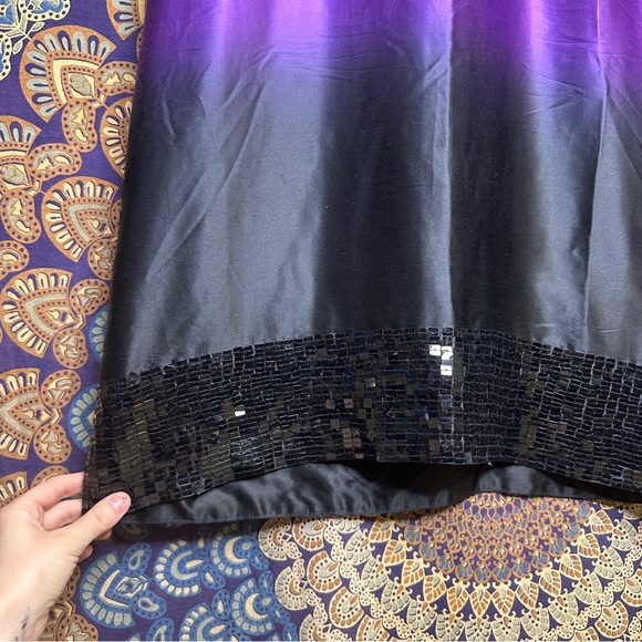 Kenzie cocktail dress colour blocking shiny & sequins - Picture 4 of 9